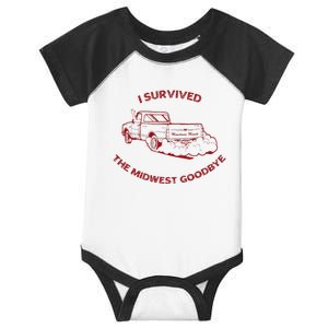 I Survived The Midwest Goodbye Infant Baby Jersey Bodysuit