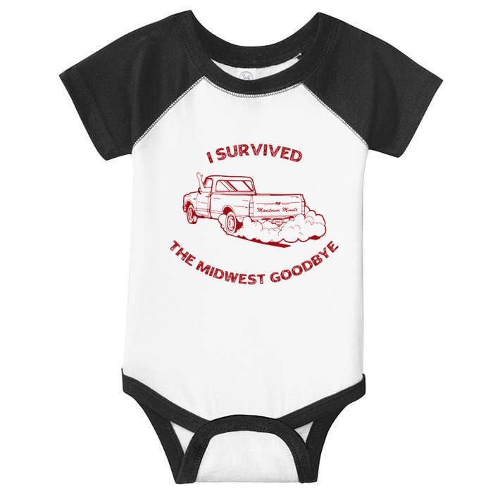 I Survived The Midwest Goodbye Infant Baby Jersey Bodysuit