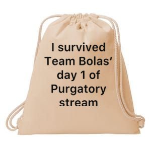 I Survived Team Bolas’ Day 1 Of Purgatory Stream Drawstring Bag