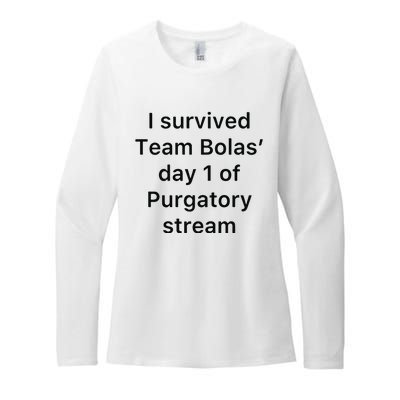 I Survived Team Bolas’ Day 1 Of Purgatory Stream Womens CVC Long Sleeve Shirt