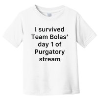 I Survived Team Bolas’ Day 1 Of Purgatory Stream Toddler T-Shirt