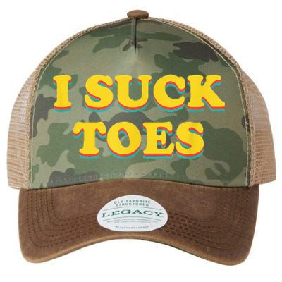 I Suck Toes Foot Fetish Legacy Tie Dye Trucker Hat