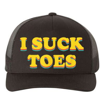 I Suck Toes Foot Fetish Yupoong Adult 5-Panel Trucker Hat