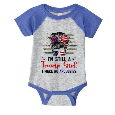 IM Still Trump I Make No Apologies Trump 2024 Election Gift Infant Baby Jersey Bodysuit