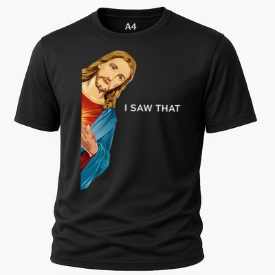I Saw That Funny Jesus Christian Cooling Performance Crew T-Shirt