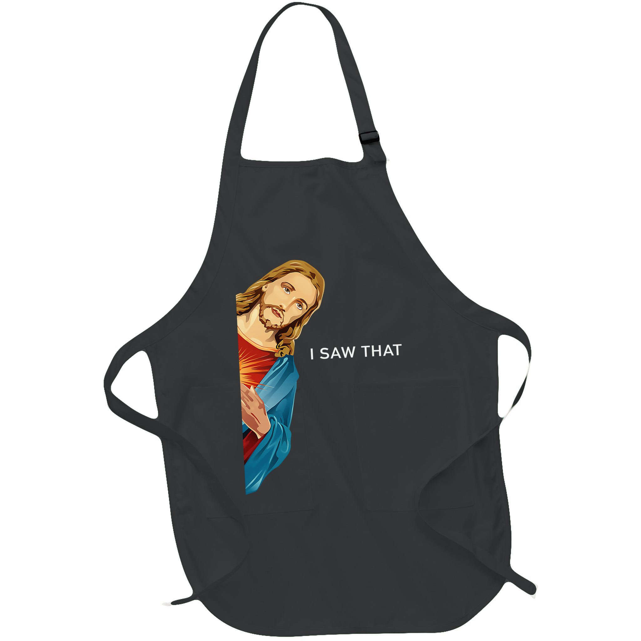 I Saw That Funny Jesus Christian Apron