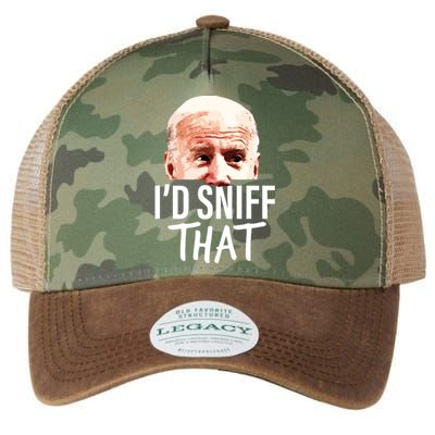 Id Sniff That Anti Joe Biden Funny Parody Legacy Tie Dye Trucker Hat