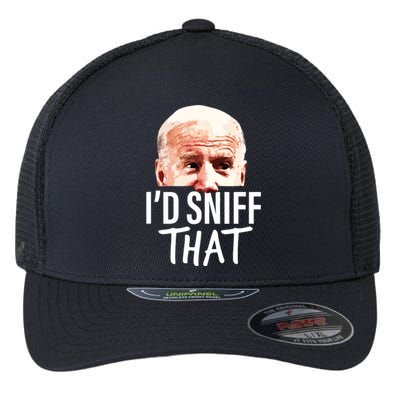 Id Sniff That Anti Joe Biden Funny Parody Flexfit Unipanel Trucker Cap