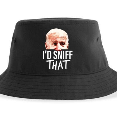 Id Sniff That Anti Joe Biden Funny Parody Sustainable Bucket Hat