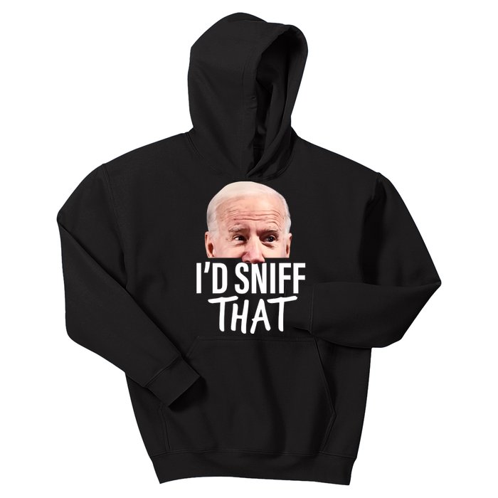 ID Sniff That. Anti Joe Biden Funny Parody Kids Hoodie