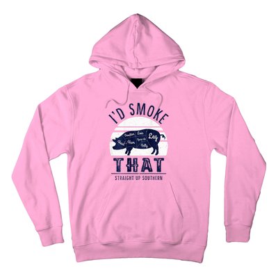 ID Smoke That Straight Up Southern Pork Cuts Grilling Bbq Hoodie