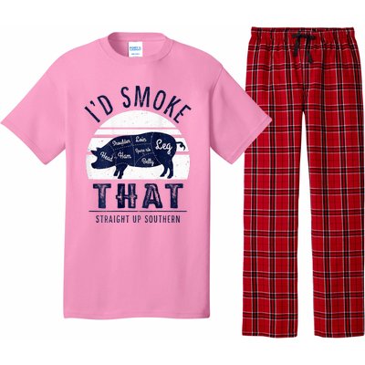 ID Smoke That Straight Up Southern Pork Cuts Grilling Bbq Pajama Set