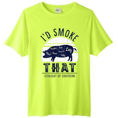 ID Smoke That Straight Up Southern Pork Cuts Grilling Bbq Tall Fusion ChromaSoft Performance T-Shirt