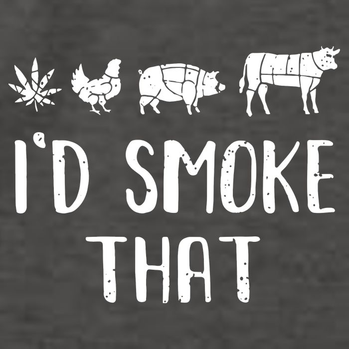 I'd Smoke That Funny BBQ Weed Cannabis Vector Backpack