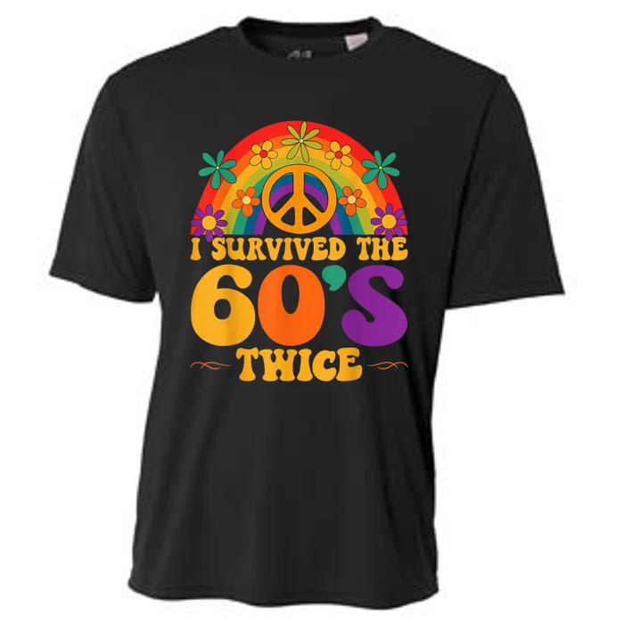 I Survived The 60s Twice Sixties 70th 70s Year Old Birthday Cooling Performance Crew T-Shirt