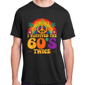 I Survived The 60s Twice Sixties 70th 70s Year Old Birthday Adult ChromaSoft Performance T-Shirt