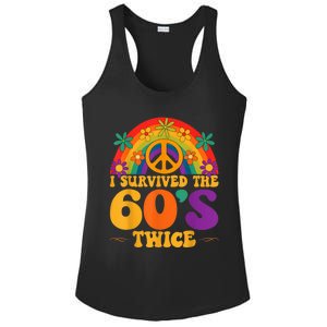 I Survived The 60s Twice Sixties 70th 70s Year Old Birthday Ladies PosiCharge Competitor Racerback Tank