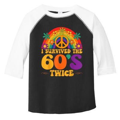 I Survived The 60s Twice Sixties 70th 70s Year Old Birthday Toddler Fine Jersey T-Shirt