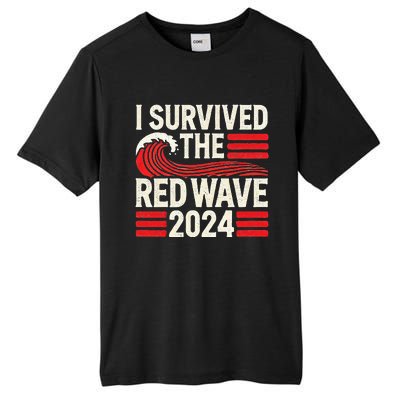 I Survived The Red Wave 2024 Tall Fusion ChromaSoft Performance T-Shirt