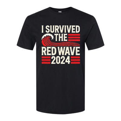 I Survived The Red Wave 2024 Softstyle CVC T-Shirt