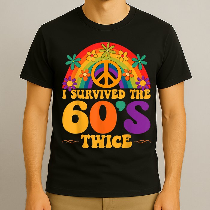 I Survived The 60s Twice Sixties 70th 70s Year Old Birthday T-Shirt