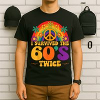 I Survived The 60s Twice Sixties 70th 70s Year Old Birthday T-Shirt