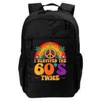 I Survived The 60s Twice Sixties 70th 70s Year Old Birthday Backpack