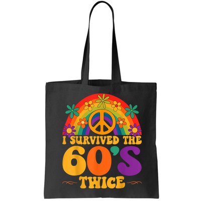 I Survived The 60s Twice Sixties 70th 70s Year Old Birthday Bag