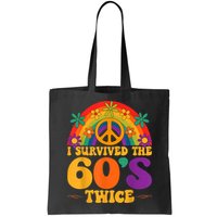I Survived The 60s Twice Sixties 70th 70s Year Old Birthday Bag