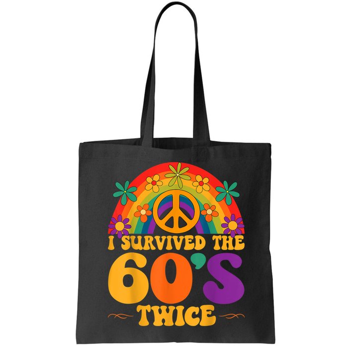 I Survived The 60s Twice Sixties 70th 70s Year Old Birthday Bag