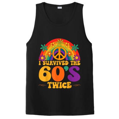 I Survived The 60s Twice Sixties 70th 70s Year Old Birthday PosiCharge Competitor Tank