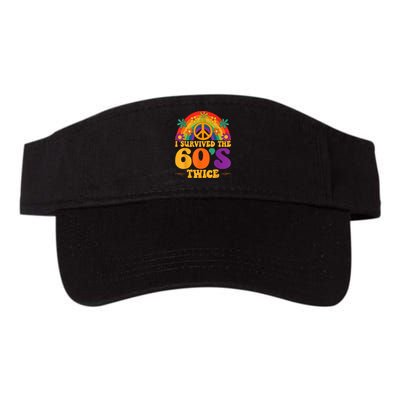 I Survived The 60s Twice Sixties 70th 70s Year Old Birthday Visor