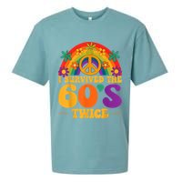 I Survived The 60s Twice Sixties 70th 70s Year Old Birthday Sueded Cloud Jersey T-Shirt