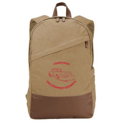 I Survived The Midwest Goodbye Cotton Canvas Backpack