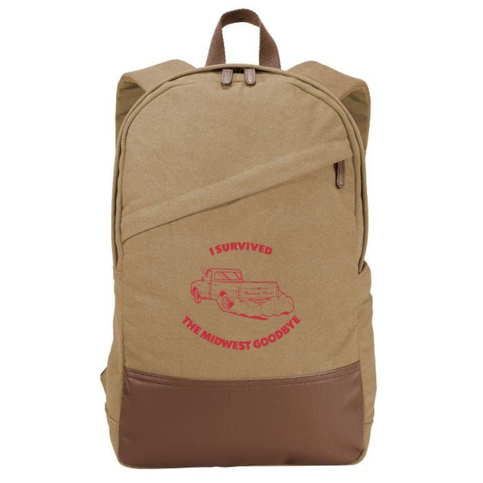I Survived The Midwest Goodbye Cotton Canvas Backpack