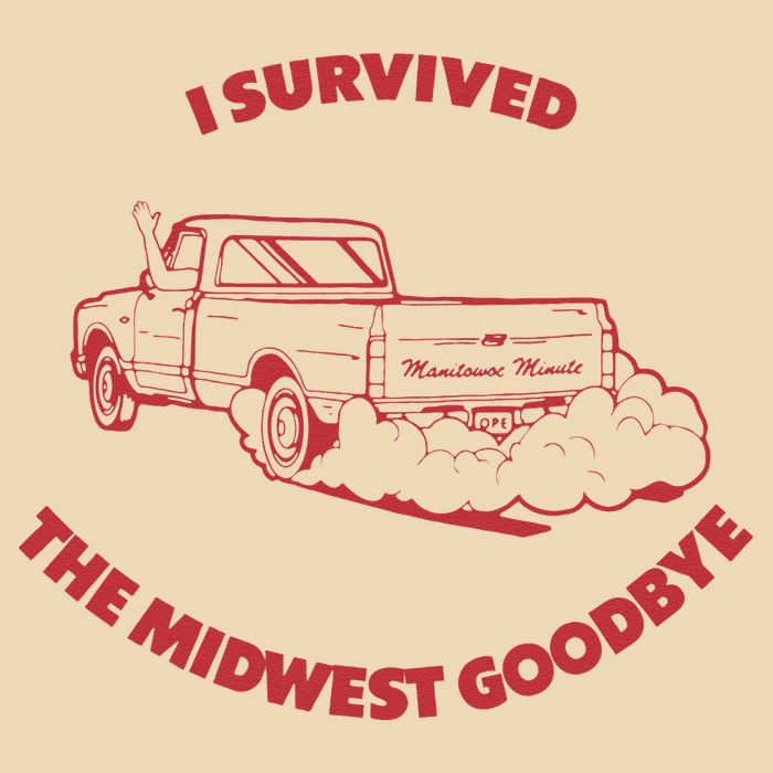 I Survived The Midwest Goodbye Drawstring Bag