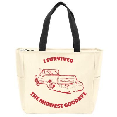 I Survived The Midwest Goodbye Zip Tote Bag