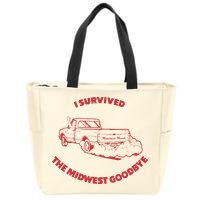 I Survived The Midwest Goodbye Zip Tote Bag