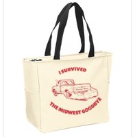 I Survived The Midwest Goodbye Zip Tote Bag