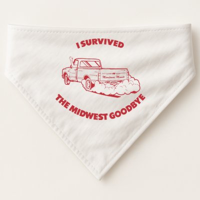 I Survived The Midwest Goodbye USA-Made Doggie Bandana