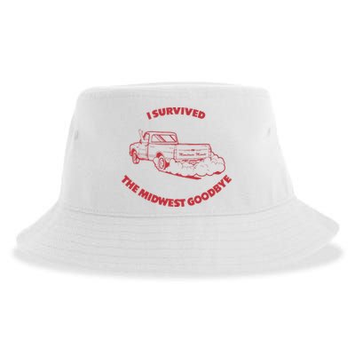 I Survived The Midwest Goodbye Sustainable Bucket Hat