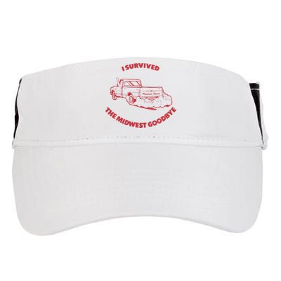 I Survived The Midwest Goodbye Adult Drive Performance Visor