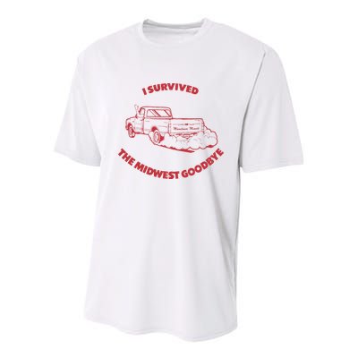 I Survived The Midwest Goodbye Youth Performance Sprint T-Shirt