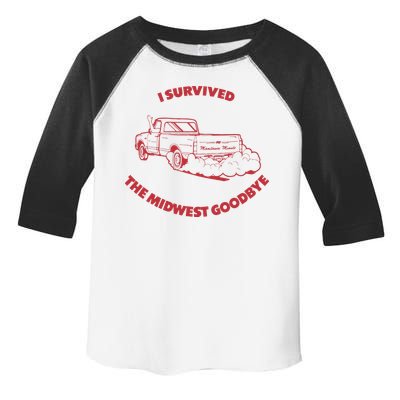 I Survived The Midwest Goodbye Toddler Fine Jersey T-Shirt