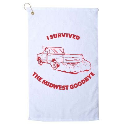 I Survived The Midwest Goodbye Golf Towel