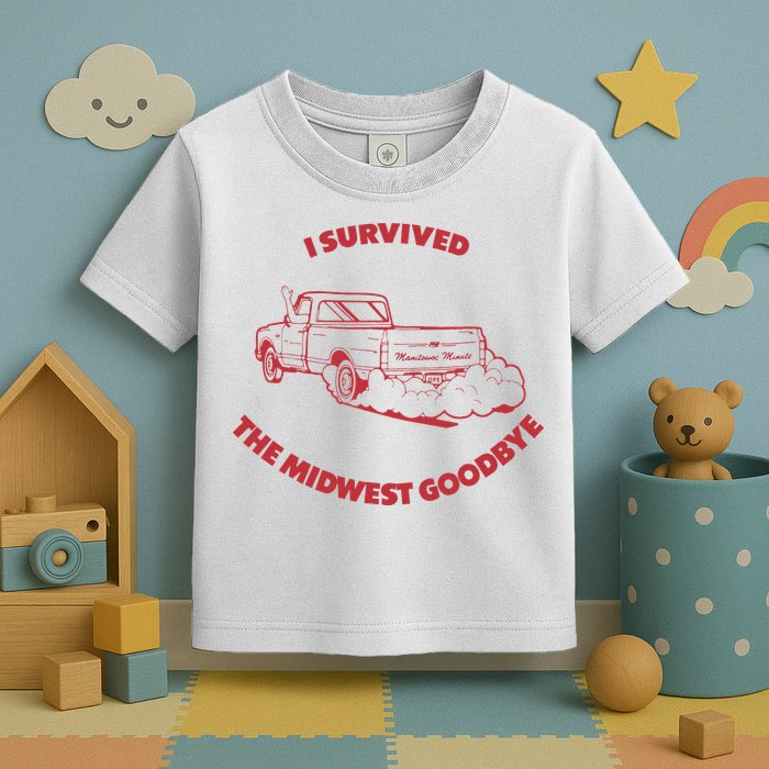 I Survived The Midwest Goodbye Toddler T-Shirt