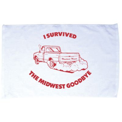 I Survived The Midwest Goodbye Microfiber Hand Towel