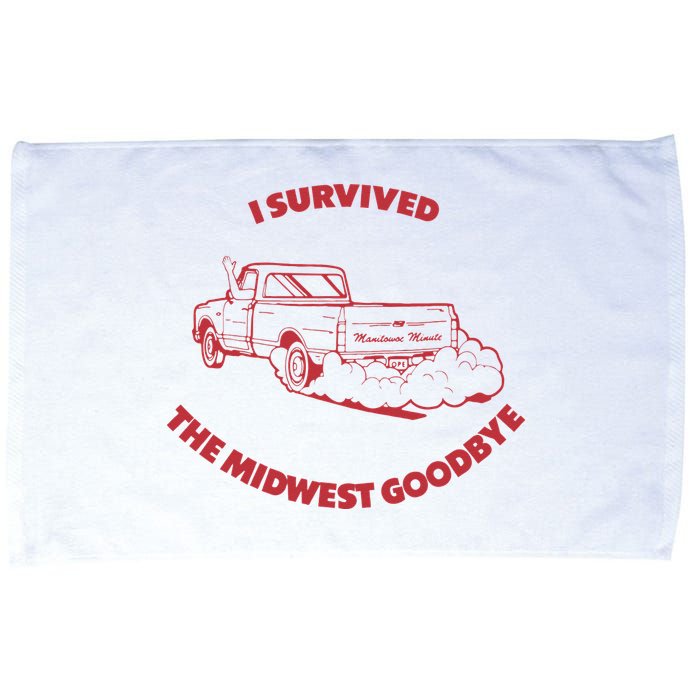 I Survived The Midwest Goodbye Microfiber Hand Towel