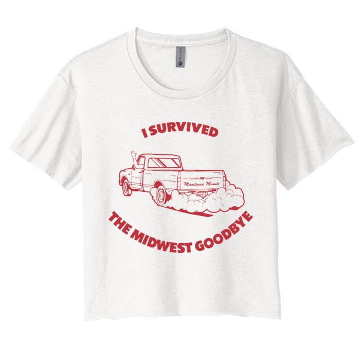 I Survived The Midwest Goodbye Crop Top
