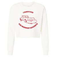 I Survived The Midwest Goodbye Cropped Pullover Crew